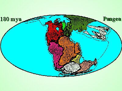Pangea 180 mya