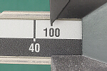 lower beam in 100 lb notch