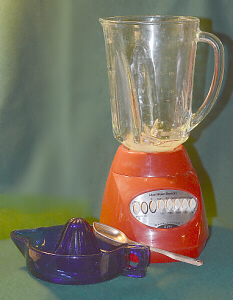 juice added to blender