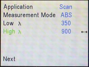 High wavelength 900 default