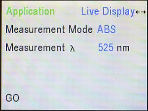 change to Live Display