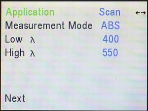 back to Application menu