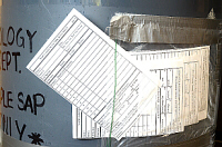 Sap Sheets on Garbage Can