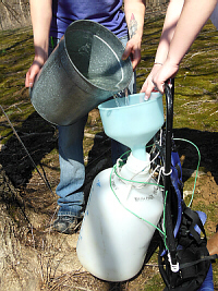 Pouring Sap into Carboy