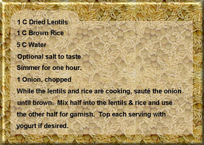 Lentils and Rice