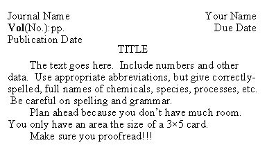 Sample Newsnote Format